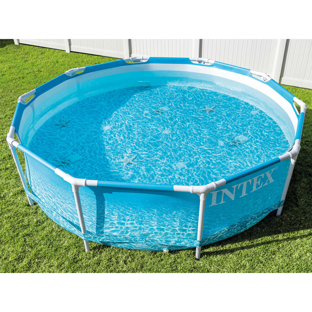 INTEX Piscina Beachside con Telaio in Metallo 305x76 cm 92515