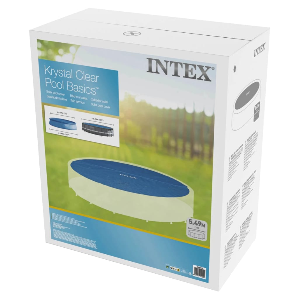 INTEX Copertura Solare per Piscina Blu 538 cm in Polietilene 93299