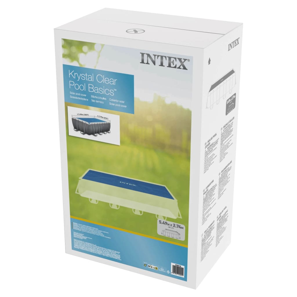 INTEX Copertura Solare per Piscina Blu 538x253 cm in Polietilene 93300