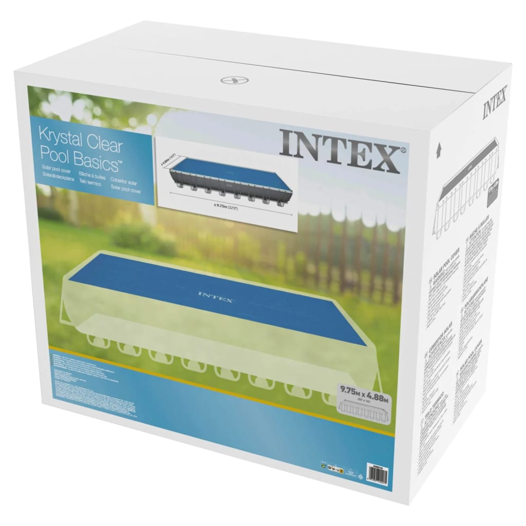 INTEX Copertura Solare per Piscina Blu 960x466 cm in Polietilene 93306