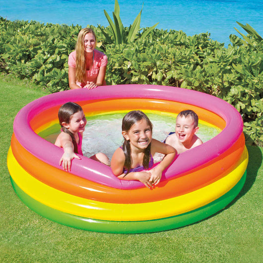 INTEX ntex Piscina Gonfiabile Sunset con 4 Anelli 168x46 cm 92529