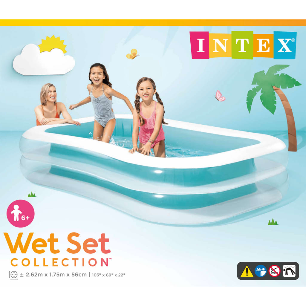 INTEX Piscina per Famiglia Swim Center 262x175x56 cm 92524