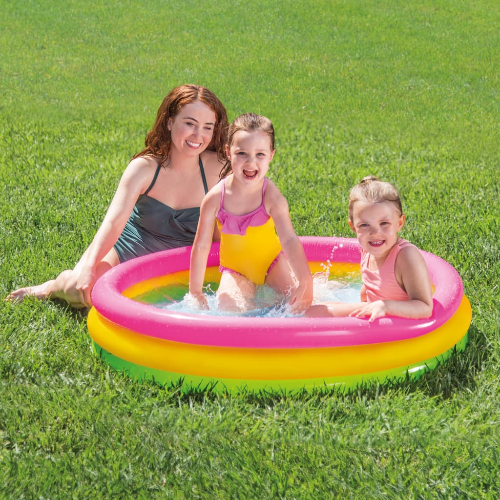 INTEX Piscina Gonfiabile Sunset con 3 Anelli 114x25 cm 92527