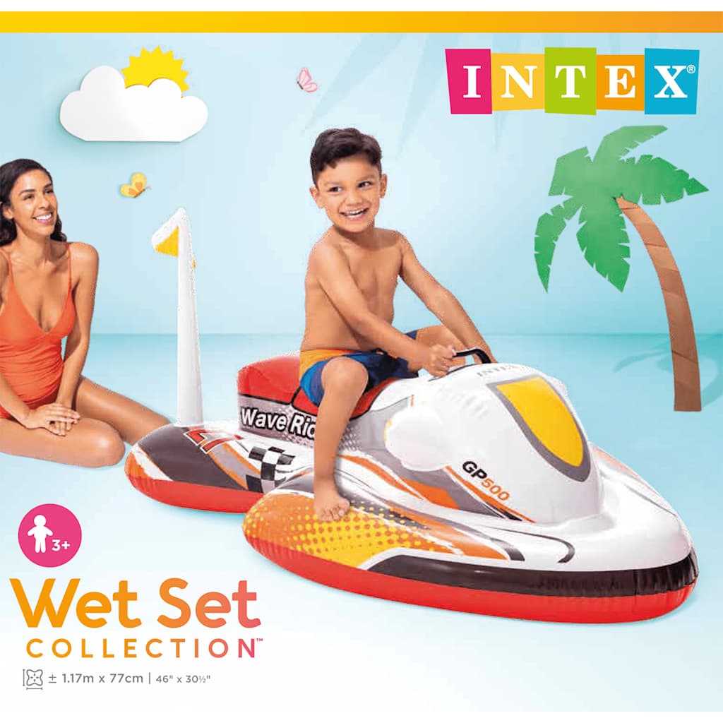 INTEX Scooter Acquatico Wave Rider Gonfiabile Cavalcabile 117x77 cm 92544