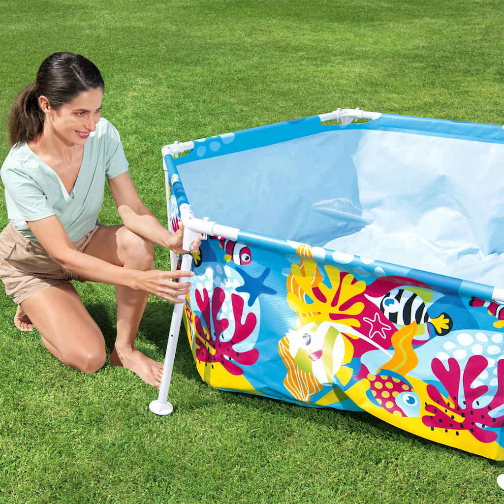 Bestway Piscina per Bambini Fuori Terra Pro Anti UV Acciaio 183x51cm 93344