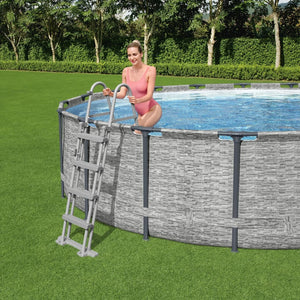 Bestway Scaletta per Piscina Flowclear a 4 Gradini 122 cm cod mxl 37953