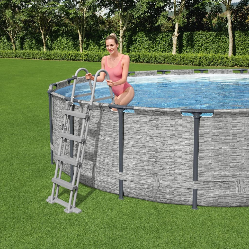 Bestway Scaletta per Piscina Flowclear a 4 Gradini 122 cm 93340