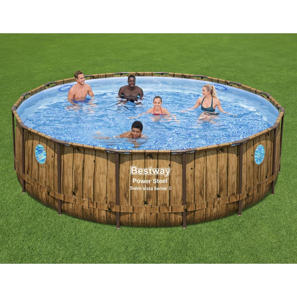 Bestway Set Piscina Power Steel 488x122 cm cod mxl 25492