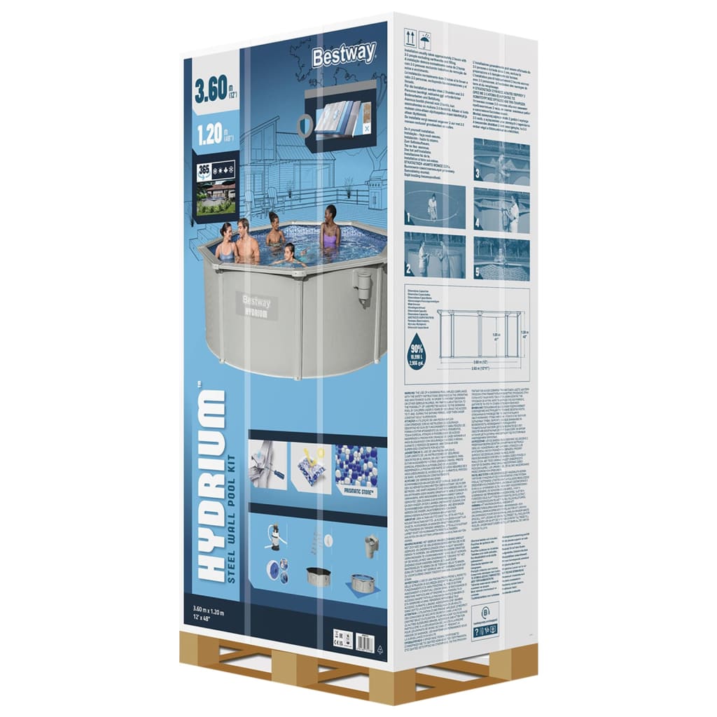 Bestway Piscina Fuoriterra Rotonda Hydrium 360x120 cm 93338