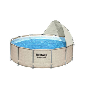 Bestway Tettoia per Piscina Fuori Terra Bianco 93802