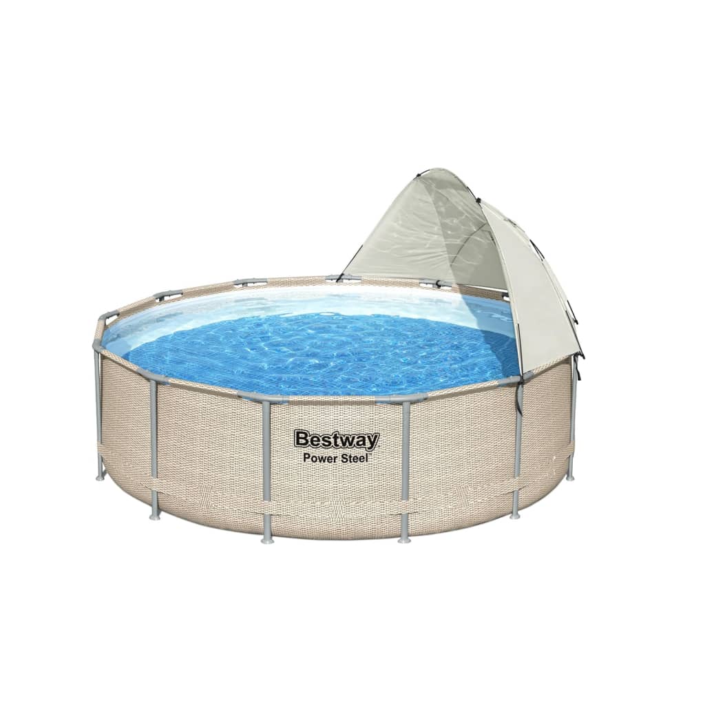 Bestway Tettoia per Piscina Fuori Terra Bianco 93802