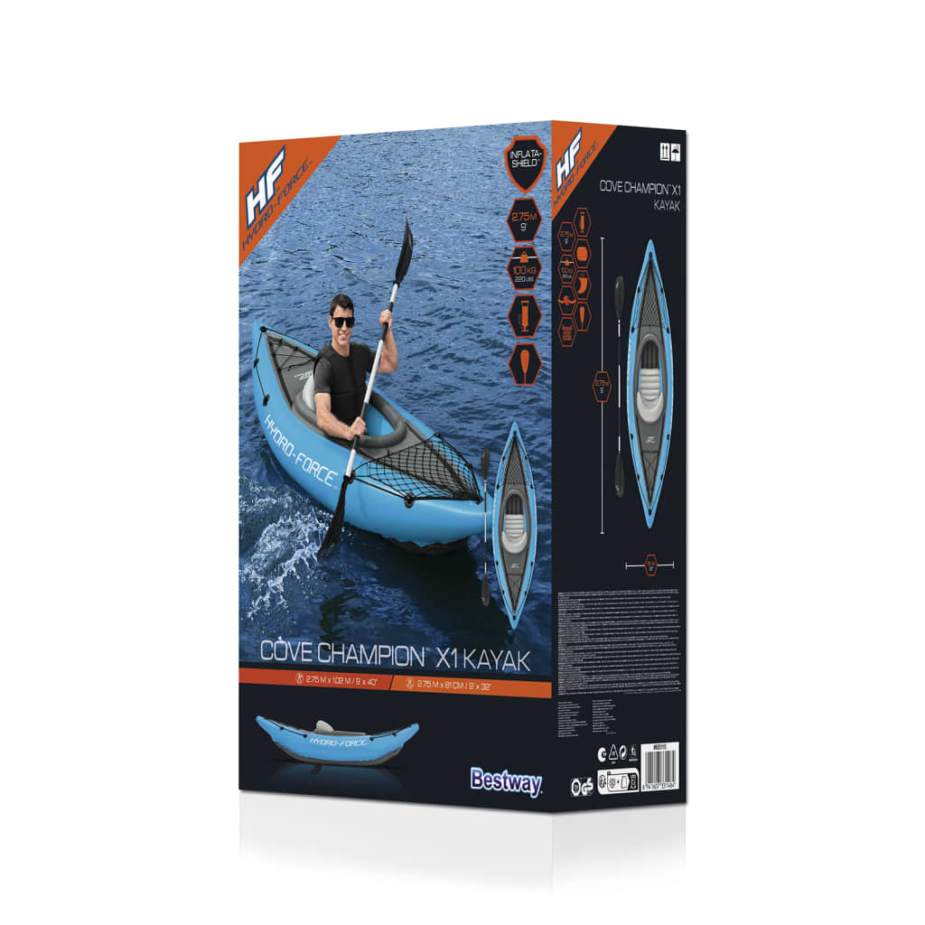 Bestway Kayak Gonfiabile Hydro-Force per 1 Persona