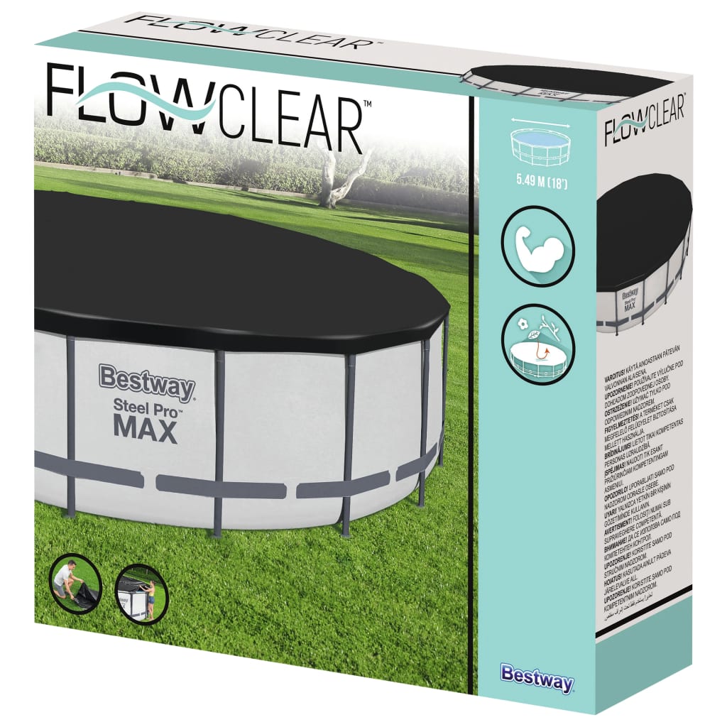 Bestway Set Copertura per Piscina Flowclear Fast 555 cm 92882