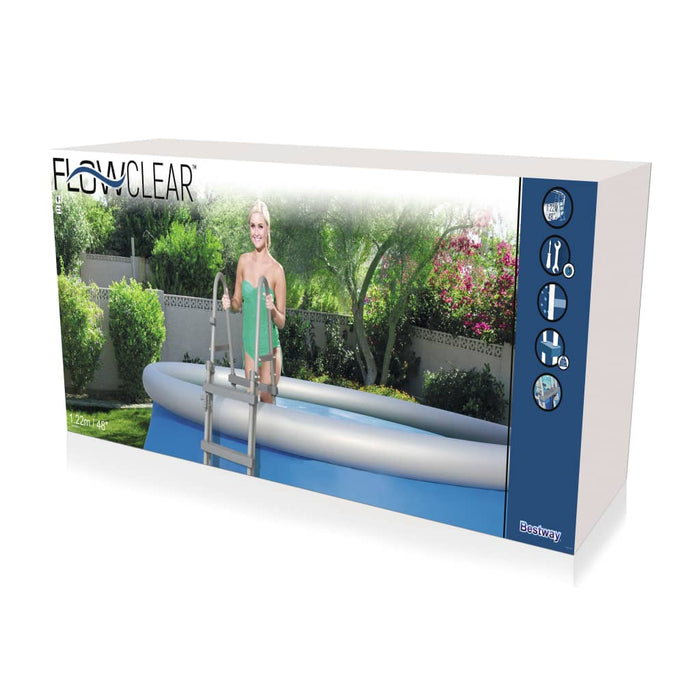 Bestway Scaletta per Piscine a 4 Gradini Flowclear 122 cm 58331