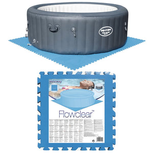 Bestway Protezioni per il Pavimento della Piscina 8 pz Blu 58220