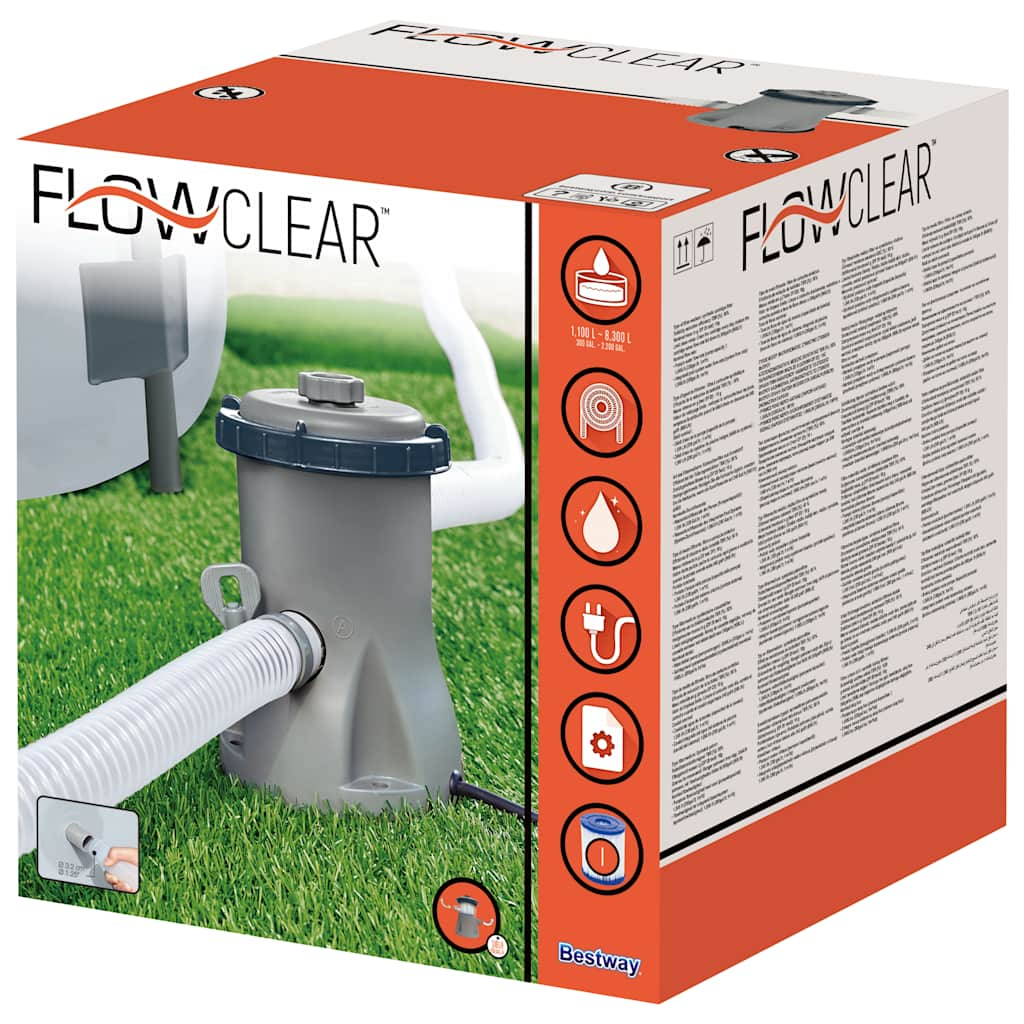 Bestway Piscina Flowclear 1249 L con Pompa Filtro 92871