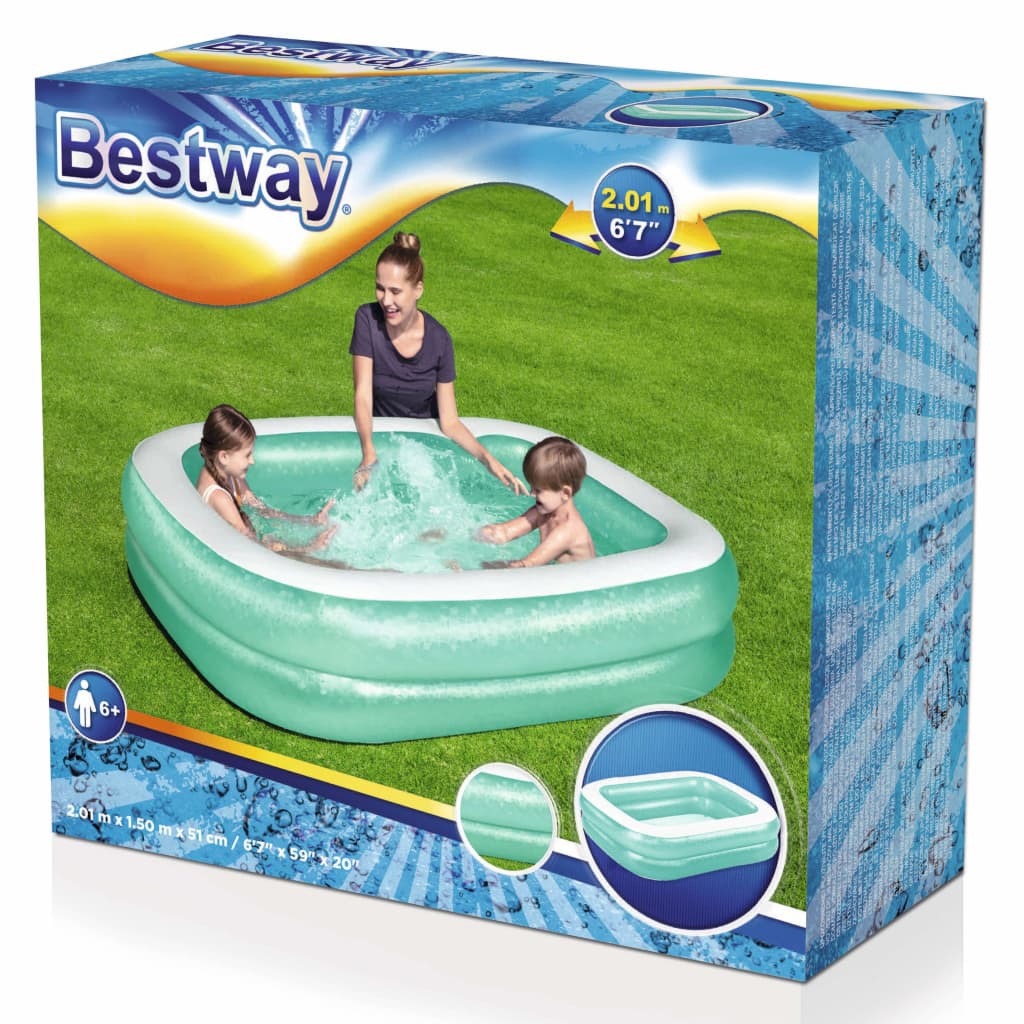 Bestway Piscina Rettangolare 201x150x51 cm Blu