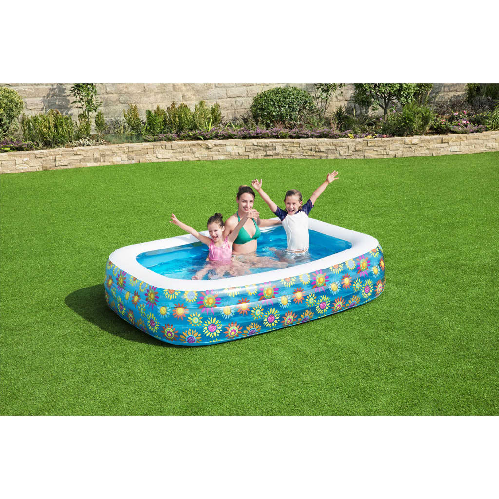 Bestway Piscina Gonfiabile per Bambini Blu 229x152x56 cm 93793