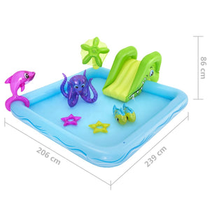 Bestway Centro Giochi Gonfiabile Aquario Fantastico 239x206x86 cm