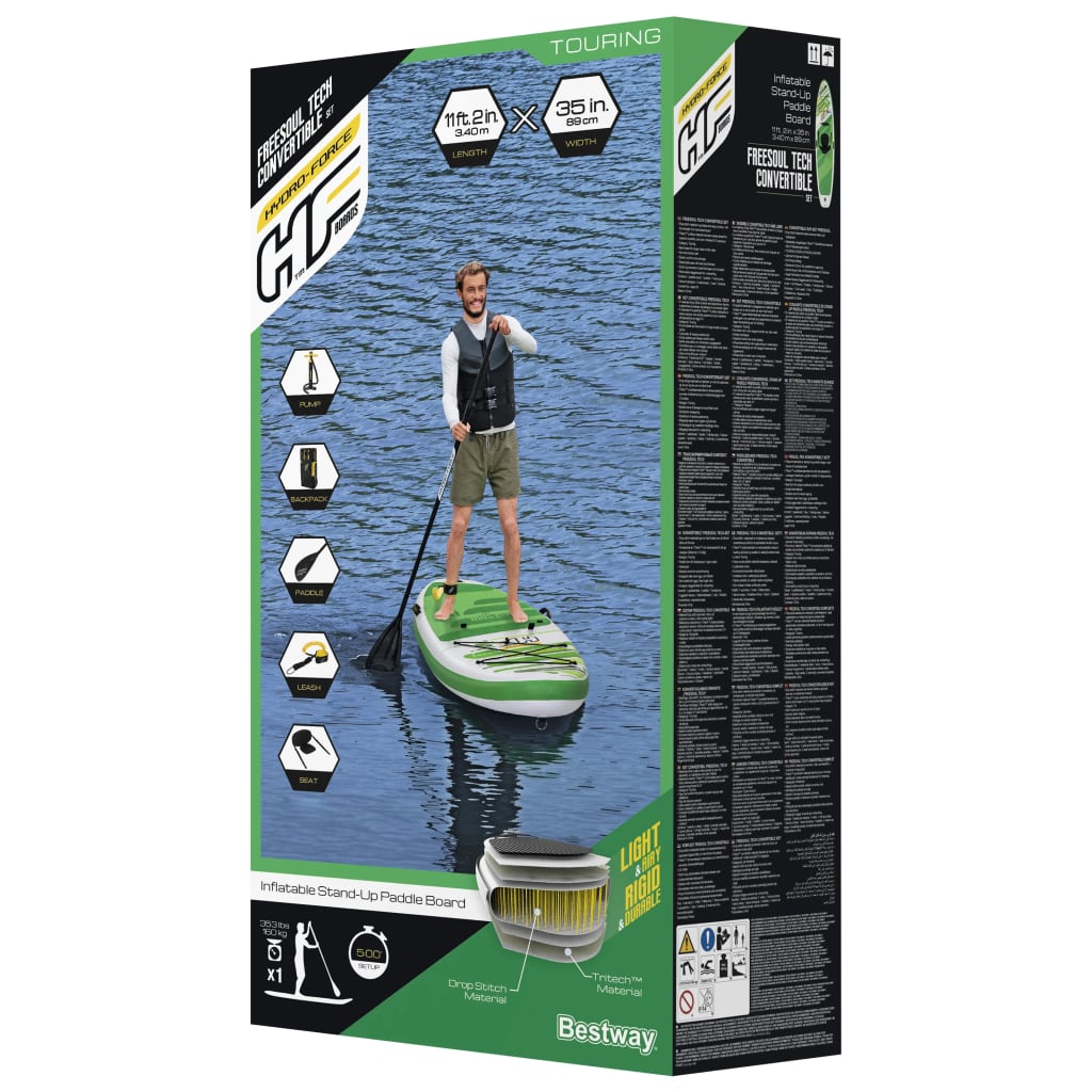 Bestway Tavola da SUP Gonfiabile Hydro-Force Freesoul Tech 340x89x15cm cod 10241