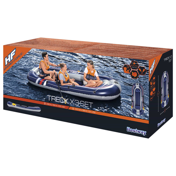 Bestway Hydro-Force Gommone Gonfiabile Treck X3 307x126 cm 92902