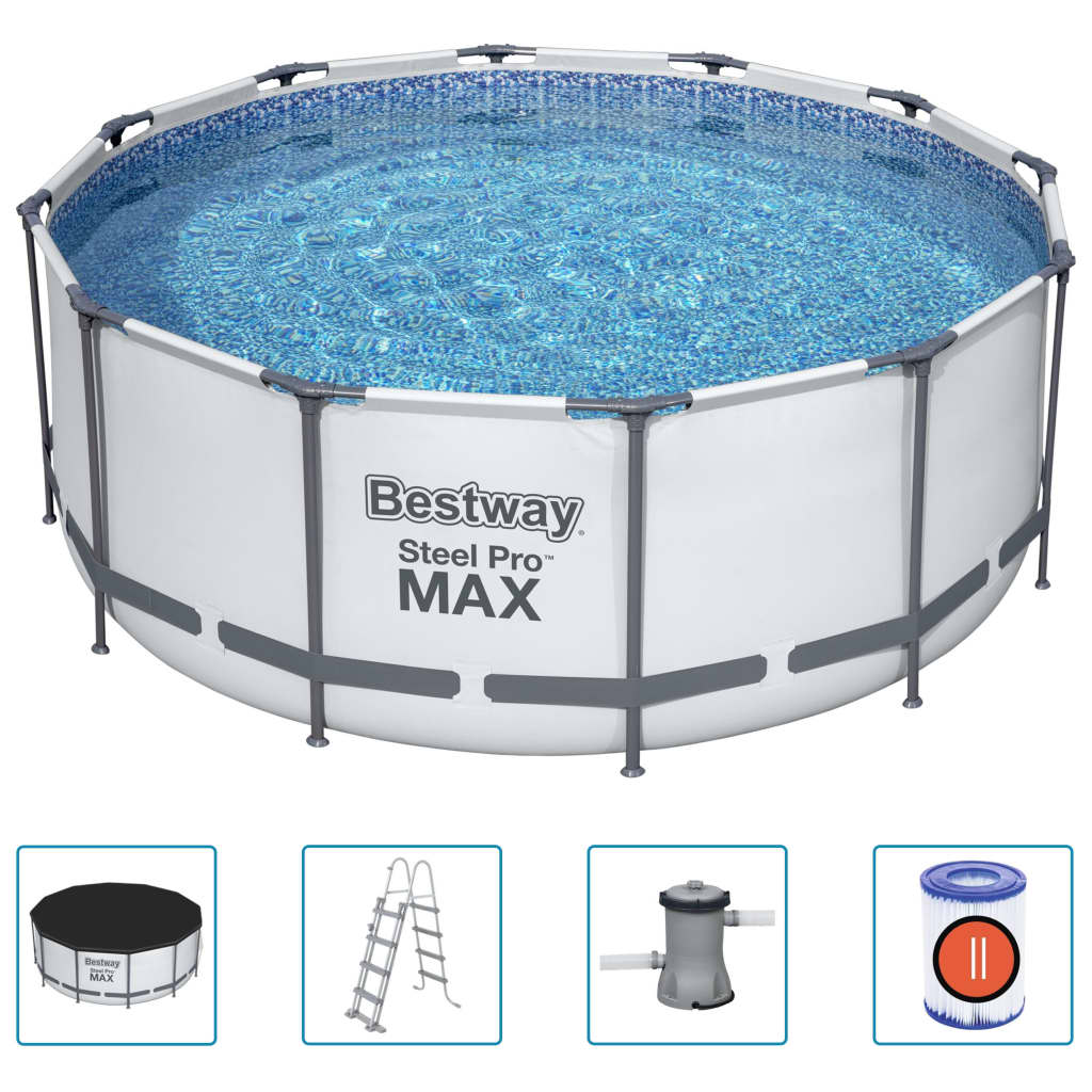 Bestway Set Piscina Steel Pro MAX Rotonda 366x122 cm 92833