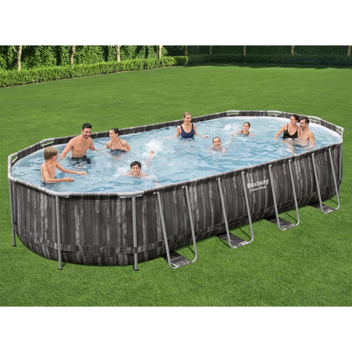 Bestway Set Piscina Ovale 7,32x3,66x1,22 m 93347