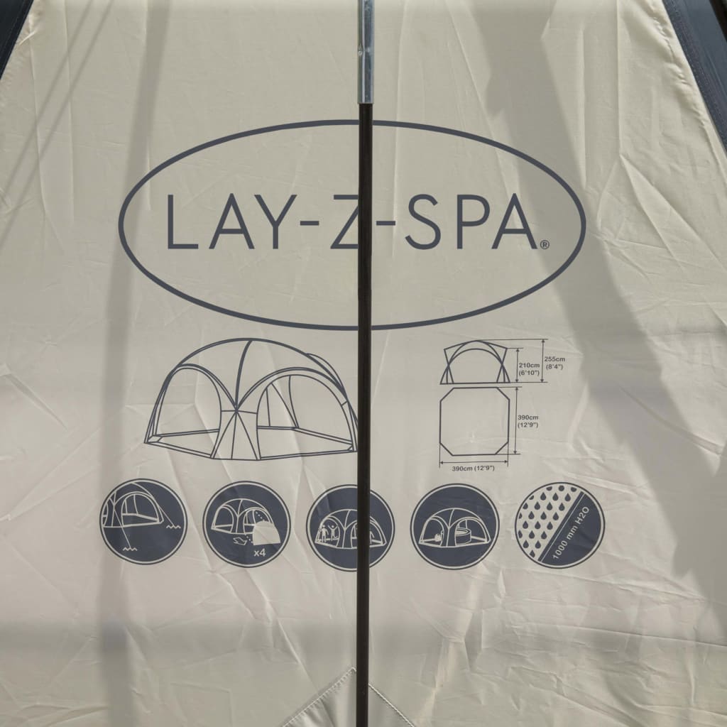 Bestway Lay-Z-Spa Tenda a Cupola per Vasca Idromassaggio 390x390x255cm 92889