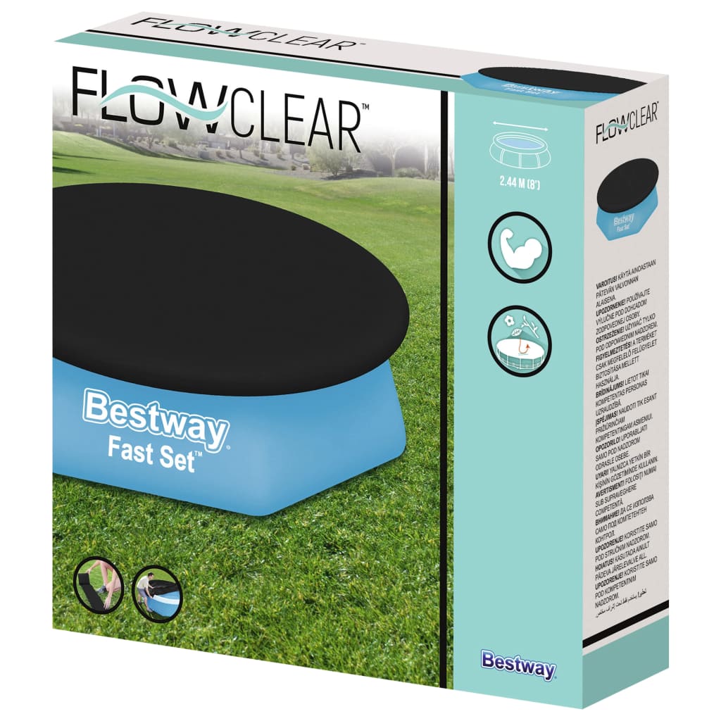 Bestway Set Copertura per Piscina Flowclear Fast 240 cm