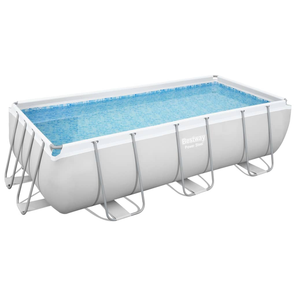 Bestway Power Steel Set Piscina Rettangolare 404x201x100 cm