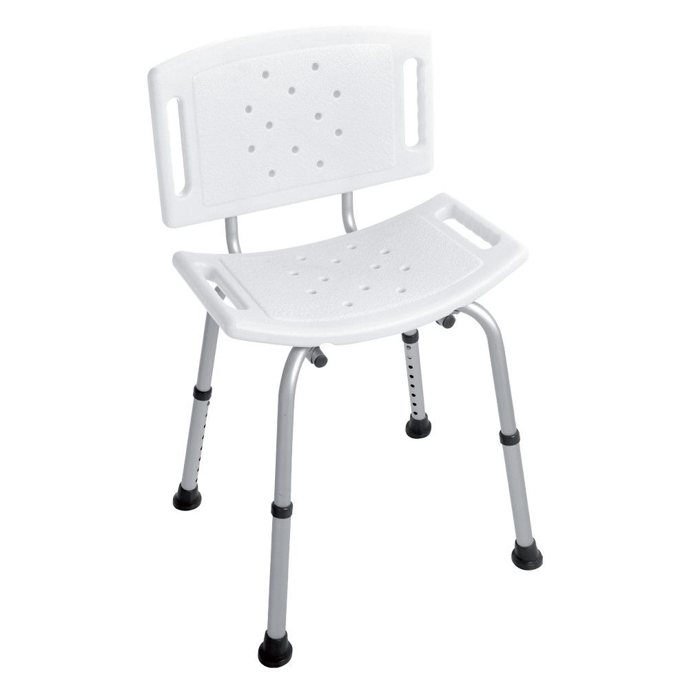 Sedia Doccia Silver/Bianco