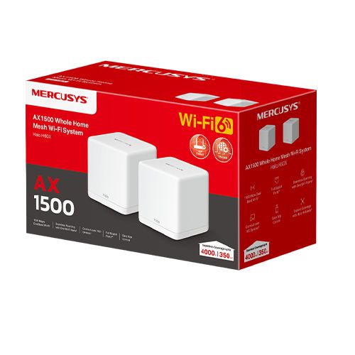 Router mercusys wifi mesh ax1500 gig x2 - HALO H60X(2-PACK)