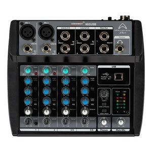 Mixer disc jockey wharfedale 4401165 connect 802 usb nero