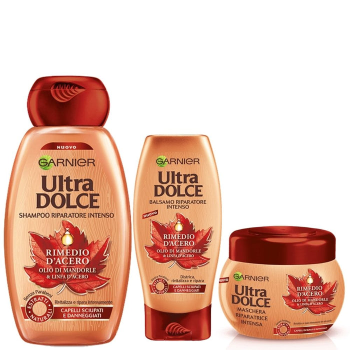 Kit garnier ultra dolce rimedio d'acero 300 ml