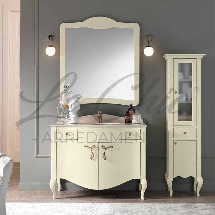 Mobile bagno bombato England classico con colonna