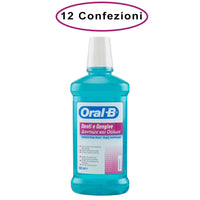 Oral b colluttorio denti & gengive con cetilpiridino cloruro 12 confezioni da 500 milliliters