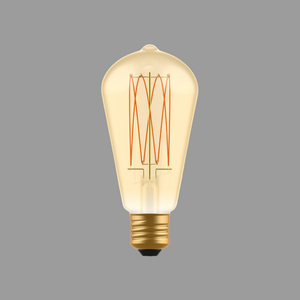 Lampadina led vintage con finitura oro