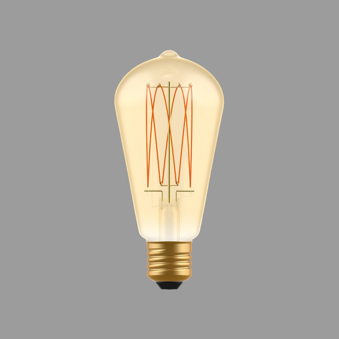 Lampadina led vintage con finitura oro