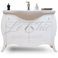 Mobile bagno shabby 105cm bianco