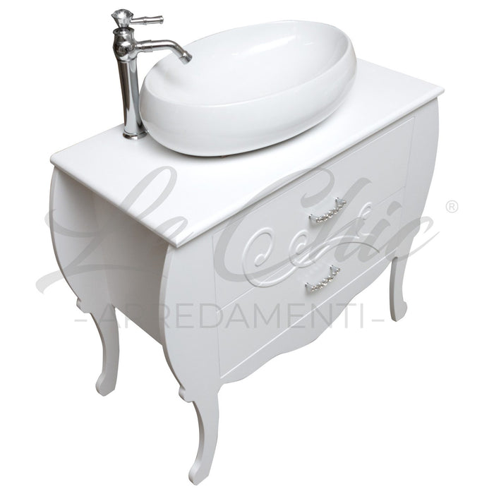 Mobile bagno Paris con lavabo e specchio