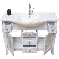 Composizione bagno Nettuno in rovere shabby chic