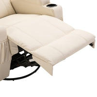 Poltrona Relax Massaggiante 84x92x109 cm in Similpelle Crema