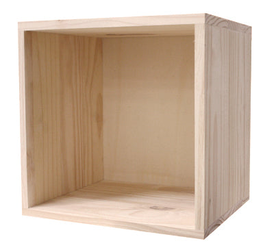 Pensile Libreria 1 Ripiano 36x30x36 cm in Legno di Pino Naturale