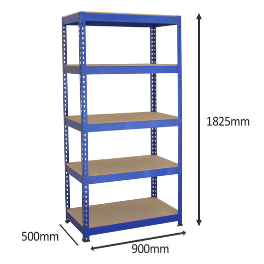 Scaffali da Garage Q-Rax ad Incastro Scaffalature da Officina Magazzino - Blu