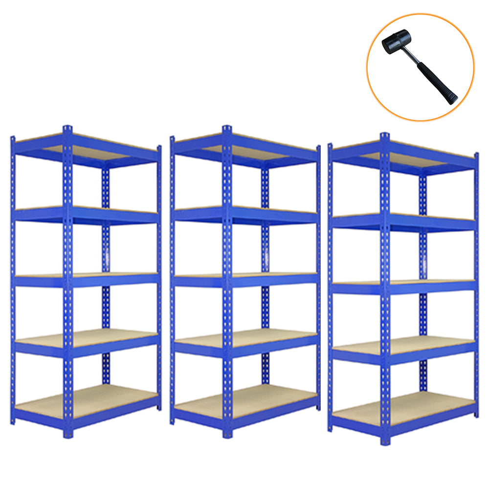 Scaffali da Garage Q-Rax ad Incastro Scaffalature da Officina Magazzino - Blu