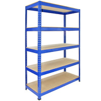 Scaffali da Garage Q-Rax ad Incastro Scaffalature da Officina Magazzino - Blu