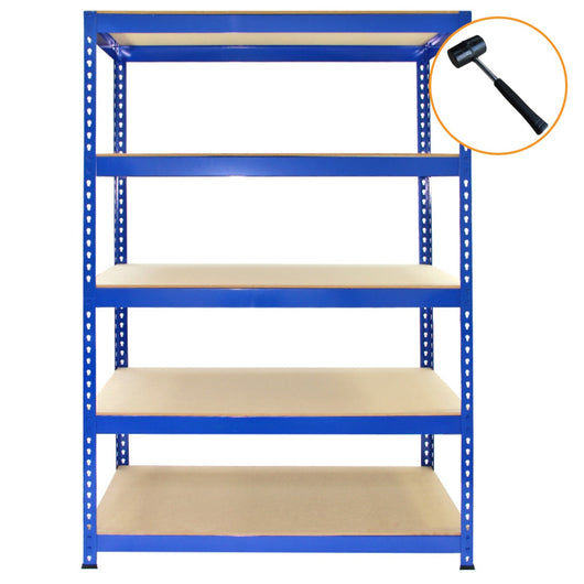 Scaffali da Garage Q-Rax ad Incastro Scaffalature da Officina Magazzino - Blu