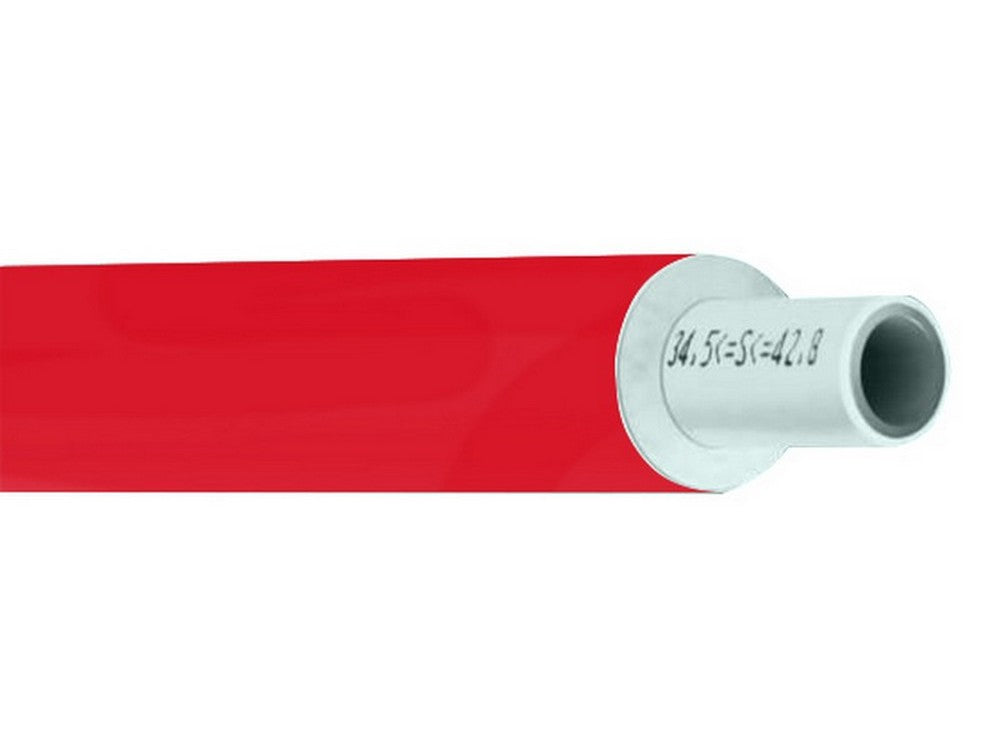 50mt tubo multistrato spessore alluminio mm. 0,25 mis. 20x2,0 colore rosso vit50063
