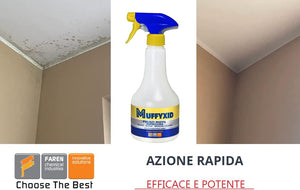 Kit 6 pz Mufficida spray Faren Muffyxid elimina muffe muschi alghe antimuffa rimuovi macchie