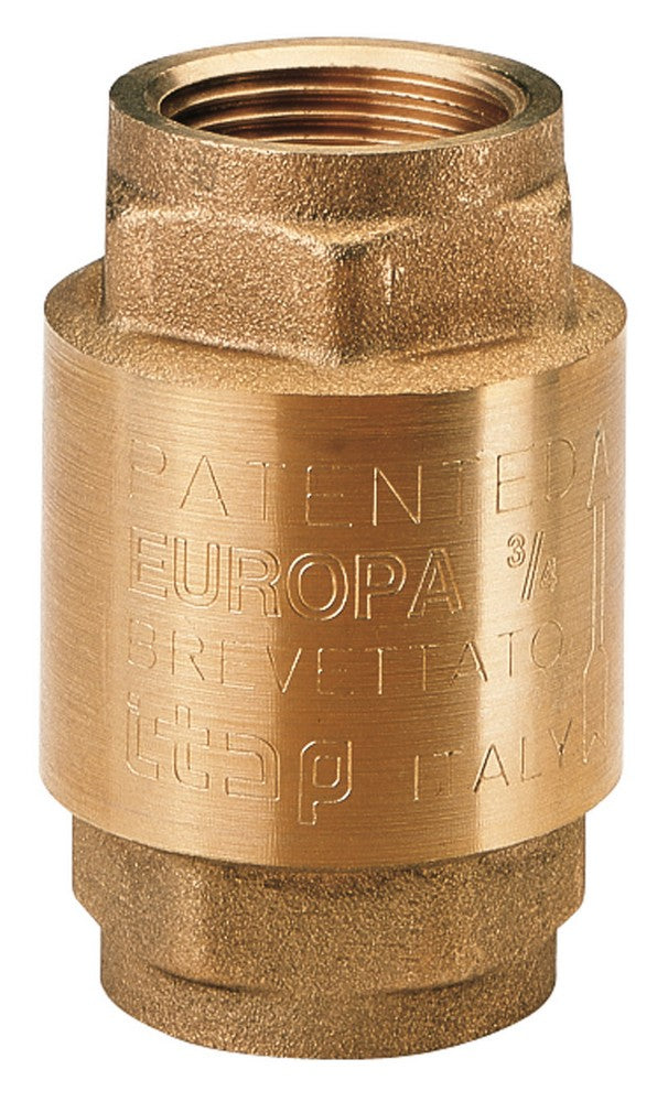 6pz valvola di ritegno in ottone europa art. 100 mis.1 vit1493